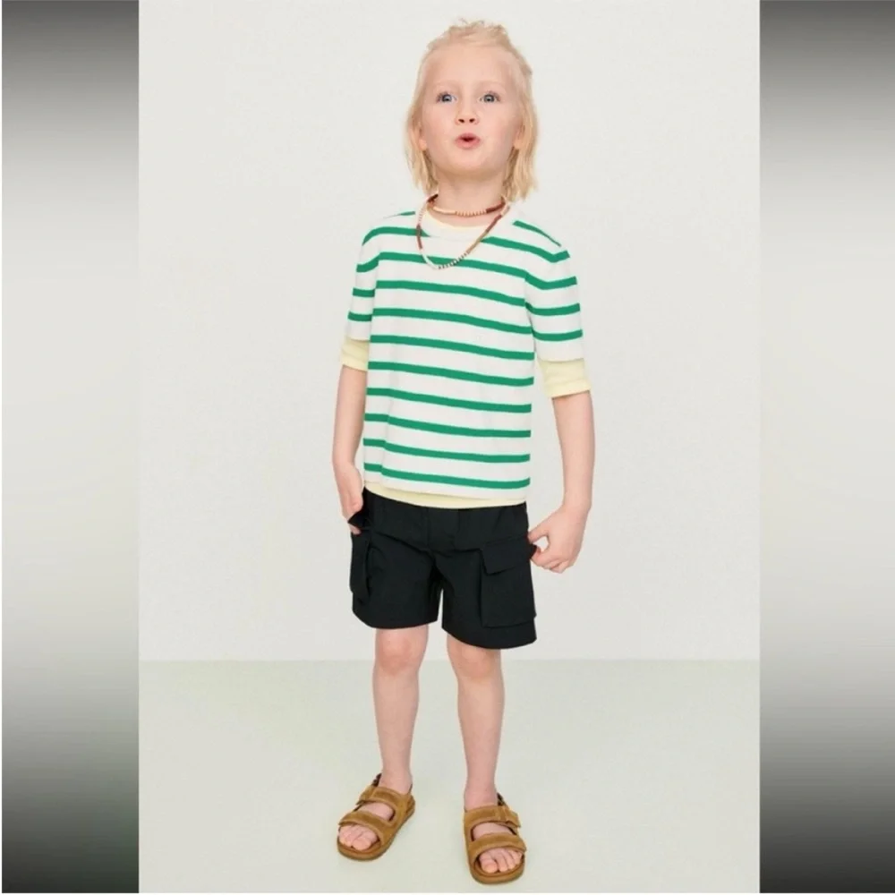 Zara kids, brown, leather sandals, size 5.5 ( 5.1 inches)
